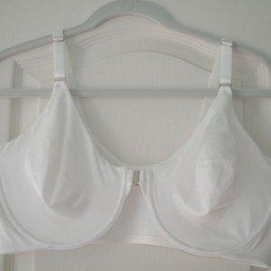 BREEZIES UNLINED UNDERWIRE FRONT CLOSURE BRA WHITE BRAND NEW